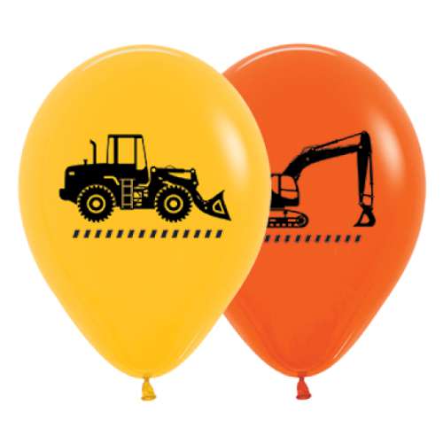 Construction Trucks Balloons